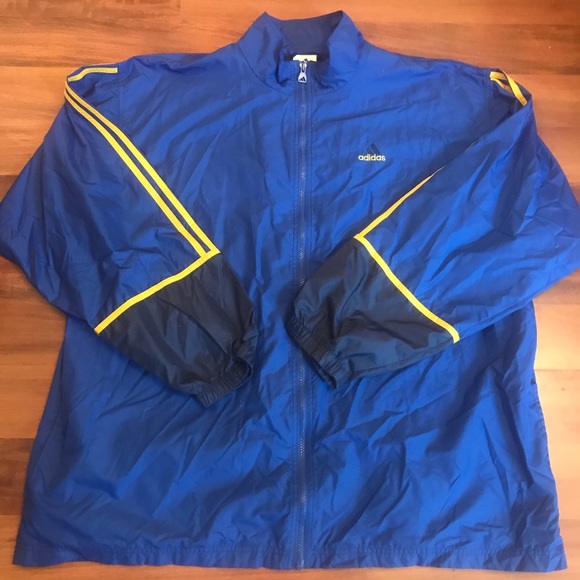 Adidas Vintage 1990s Full Zip Jacket/ Windbreaker - Picture 1 of 4